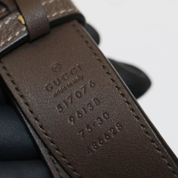 Gucci GG Supreme Monogram Web Small Ophidia Belt Bag 75/30 Dark Brown - Picture 6 of 15